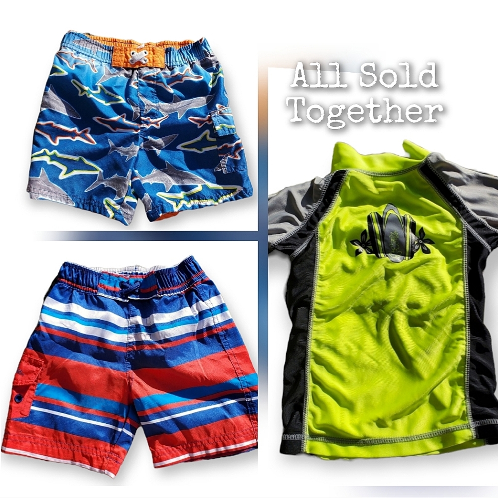 Swim Trunks rash guard, 2Y & 24M by UV skins & OP